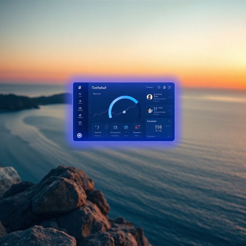 Indigo dashboard sučelje Recipecornerq platforme iznad Jadrana